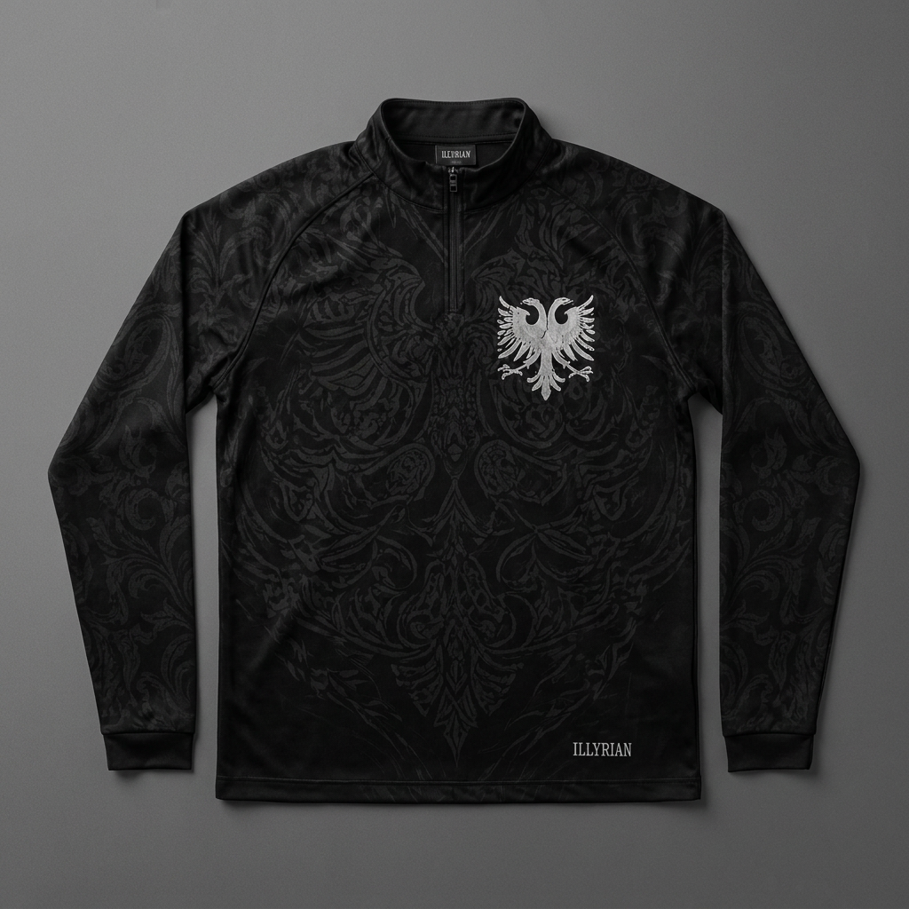 Black Illyrian Empire Quarter Zip